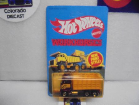 1979 HOT WHEELS RED FORD STAKE BED TRUCK UNPUNCHED CARD Sale