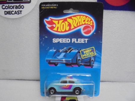 1988 HOT WHEELS SPEED FLEET TEAL VOLKSWAGEN BUG PURPLE STRIPE Online