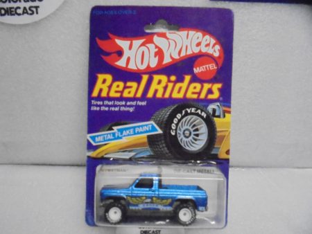 1983 HOT WHEELS REAL RIDERS BLUE BYWAYMAN TRUCK W WHITE HUB RR S For Discount