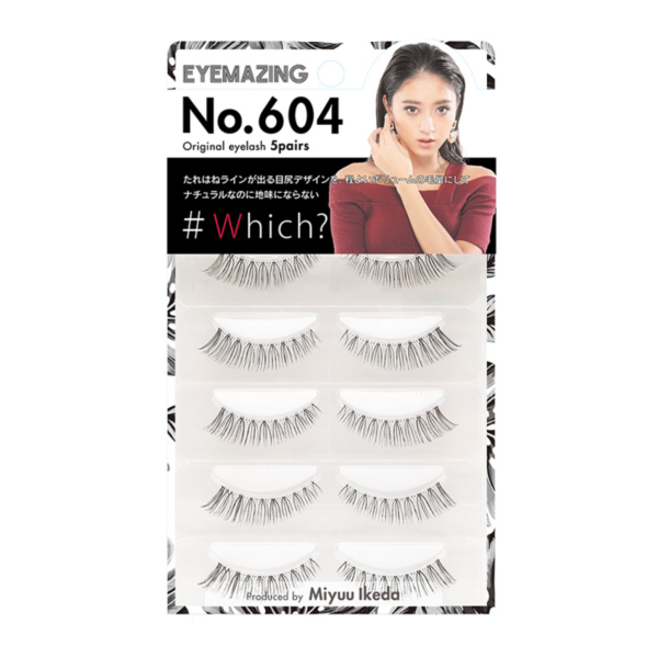 EYEMAZING X Miyu Ikeda Eyelashes (No.604 #Which?) 5 pairs 日本EYEMAZING 池田美优精细假睫毛 (No.604 #Which?) 五对 For Discount