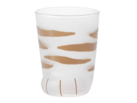 Aderia COCONECO Leopard Glass Cup [ Kitten Tiger ] 日本石冢硝子猫爪玻璃水杯 虎斑纹 Online