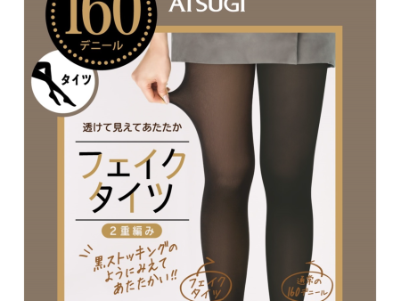 Atsugi 160 denier double knit lining tights Black 日本厚木黑色秋冬发热连裤袜 Hot on Sale