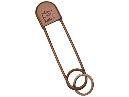 Petunia Pickle Bottom Safety Pin Keychain in Antique Copper Online