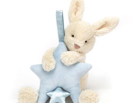 JellyCat Star Bunny Blue Musical Pull - H28cm Online