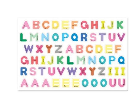 Noriterboard Rainbow Pastel Alphabet 66 Magnets Discount