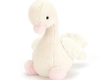 JellyCat Syllabub Swan Pink Chime - H23cm Online Sale