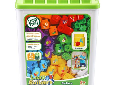 LeapFrog LeapBuilders 81 Piece Jumbo Blocks Box green For Sale